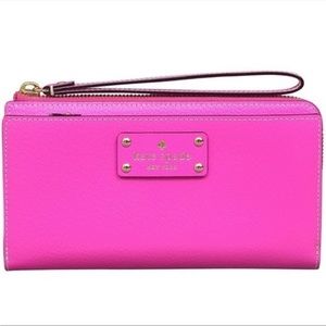 KATE SPADE - Grand Street Layton Leather Wallet/Wristlet